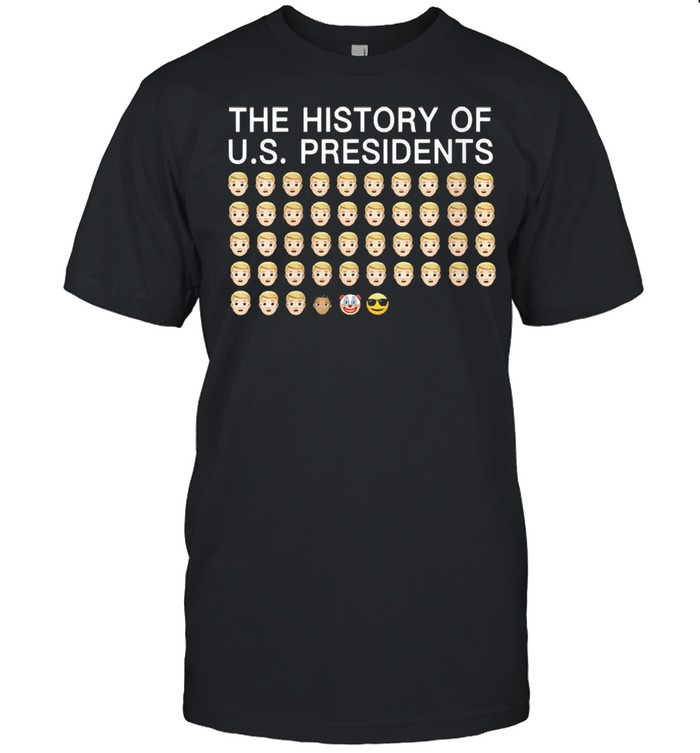 Emojis history of us presidents biden shirt