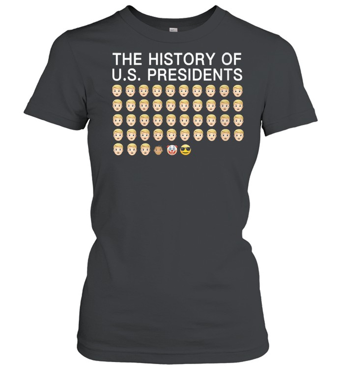 Emojis history of us presidents biden shirt Classic Women's T-shirt