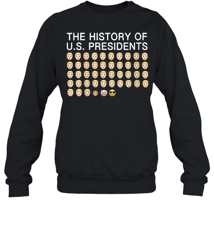 Emojis history of us presidents biden shirt Unisex Sweatshirt
