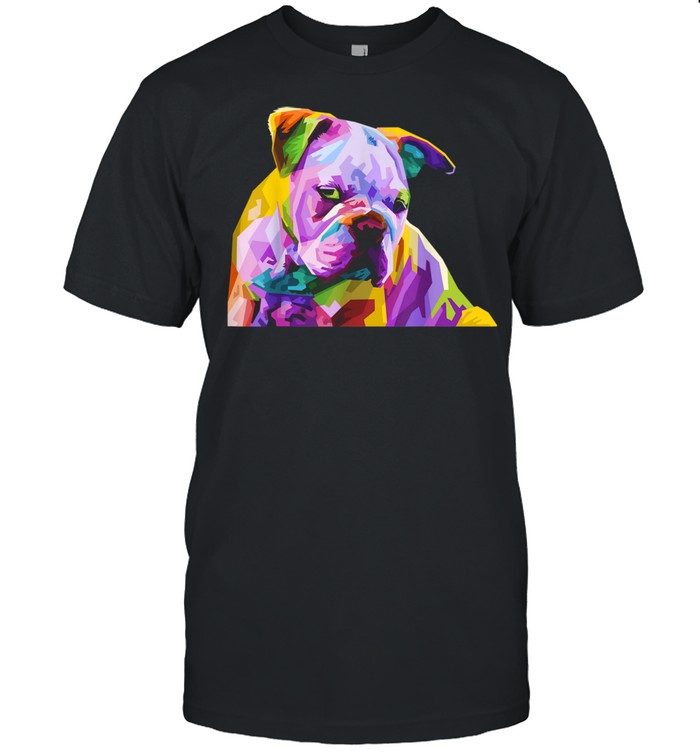 English British Bulldog Pop Art for Dog Owners Shirt