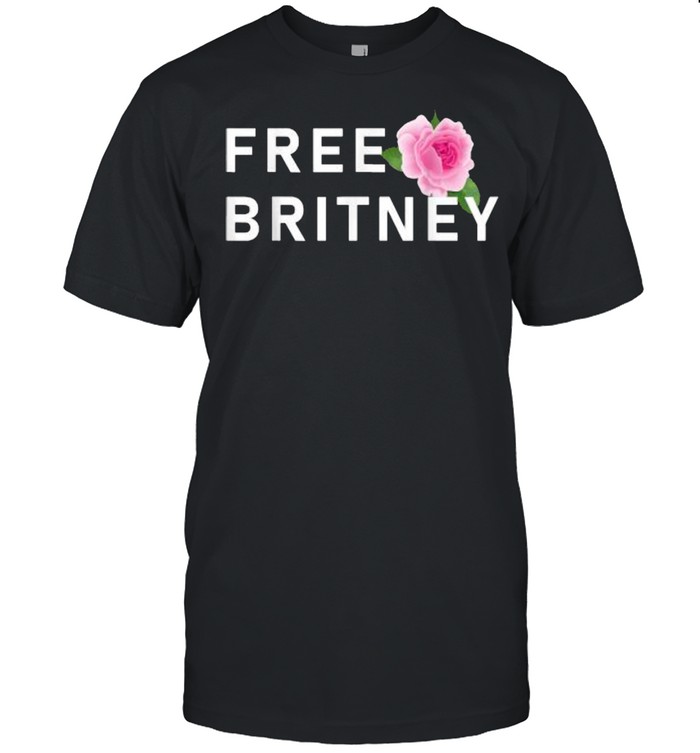 Free Britney with a pink Rose Shirt