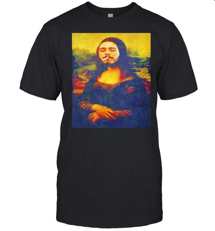 Mona Lisa rapper Post Malone shirt