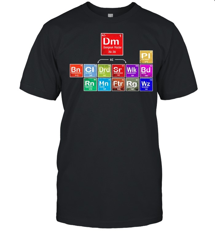 Periodic Table of DnD 12 shirt