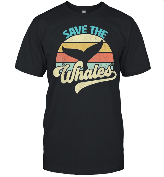 Save the whales vintage shirt