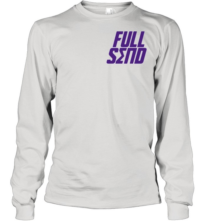Sigma Pi Full Send Purple  Long Sleeved T-shirt
