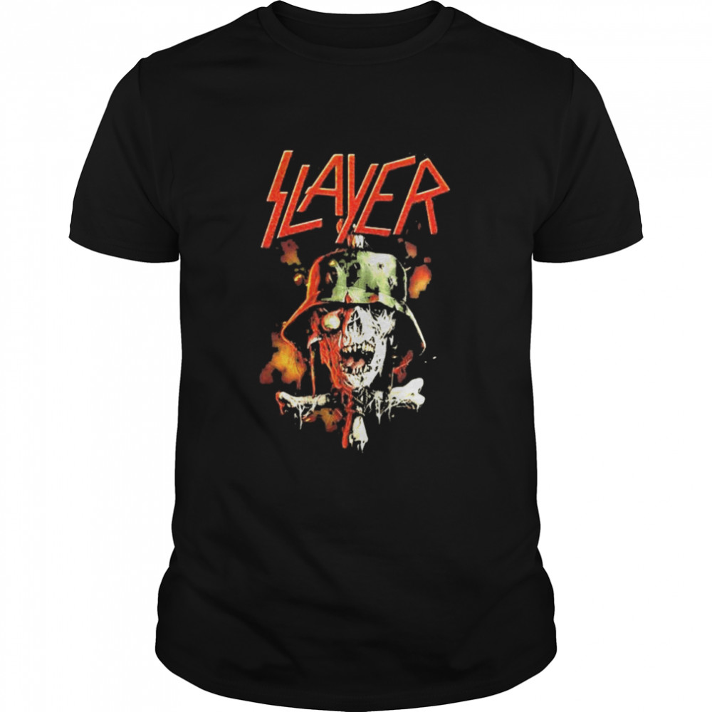 Slayer Soldier Cross Skull Shirt