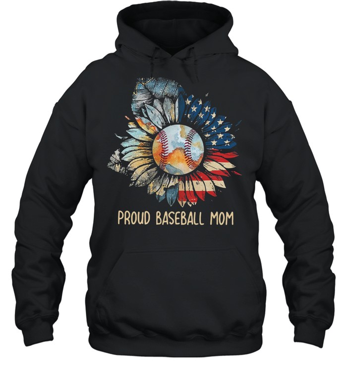 Sunflower proud baseball mom shirt Unisex Hoodie