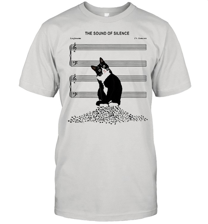 The sound of silence music and cats lover shirt