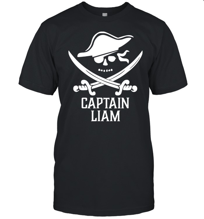 Captain LIAM Personalized Pirate shirt Classic Men's T-shirt