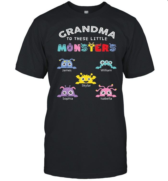 Grandma To These Little Monsters T-shirt