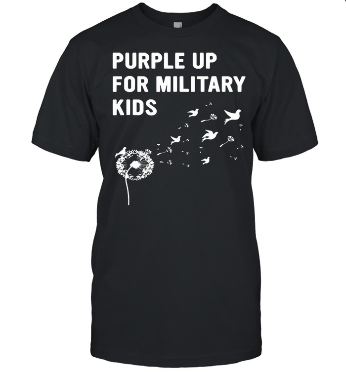 Month of the military child 2021 purple up for military kids shirt