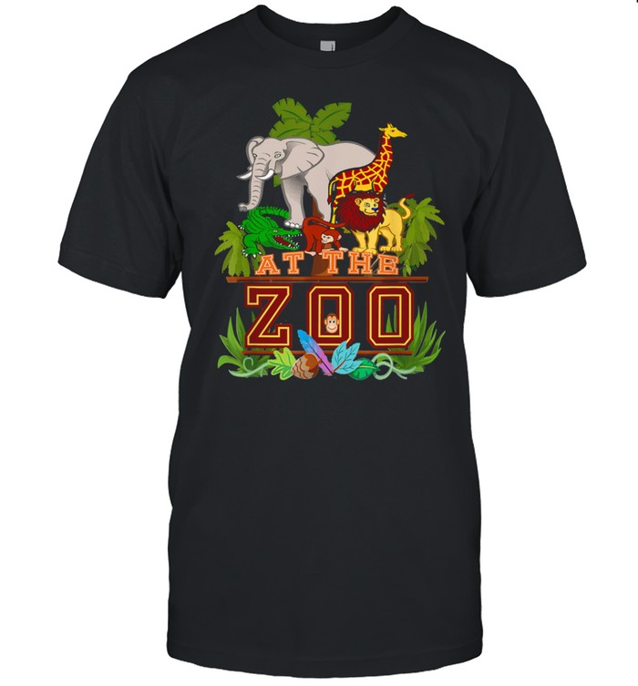 A Day at the Zoo Birthday Party Cute Wild Fun Jungle Animals Shirt