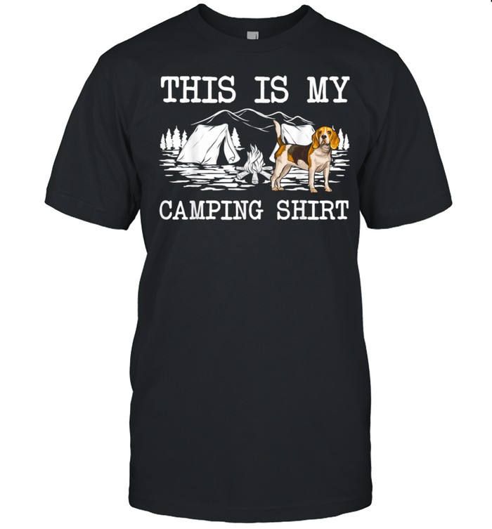 Campfire Beagle Dog This Is My Camping Shirt