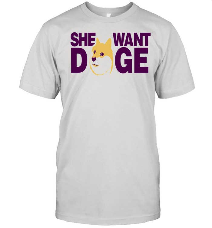 DogeCoin Doge She want Doge retro Crypto Shirt