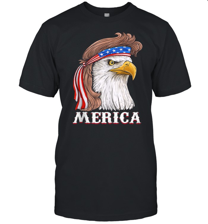 Eagle Mullet 4th Of July USA American Flag Merica Shirt