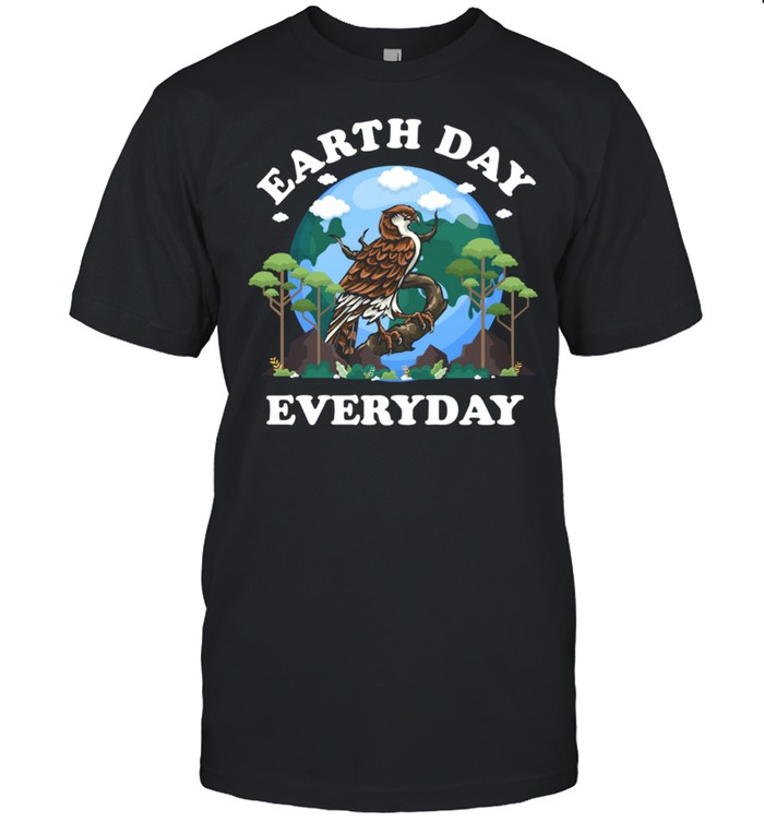 Earth Day Everyday Hawk Peace Love Planet Birds and Animals Shirt