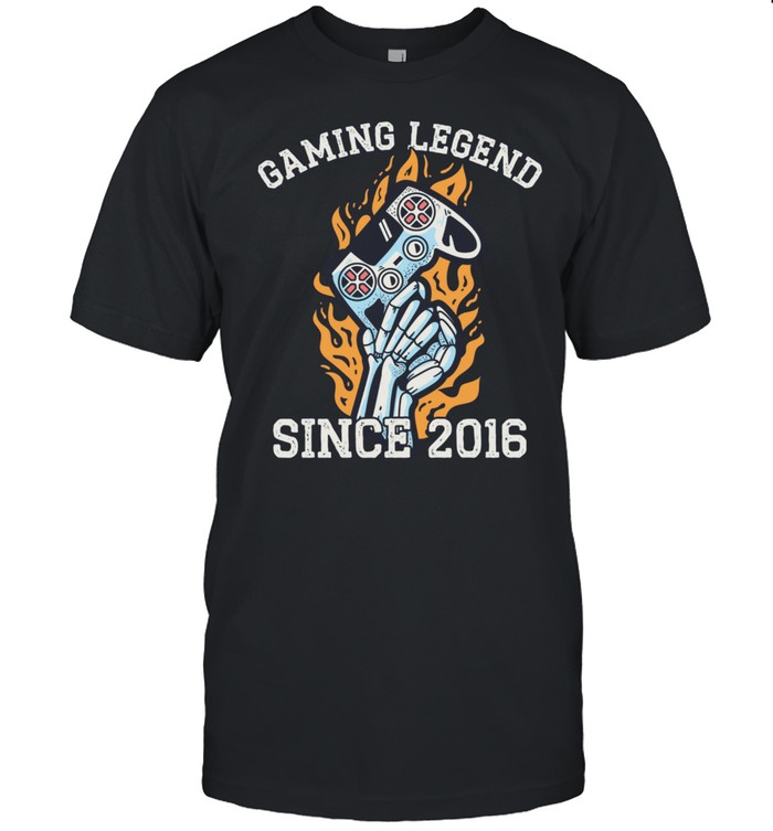 Gaming Vintage 5th Birthday 5 Year Old Boy Girl Gamer Shirt