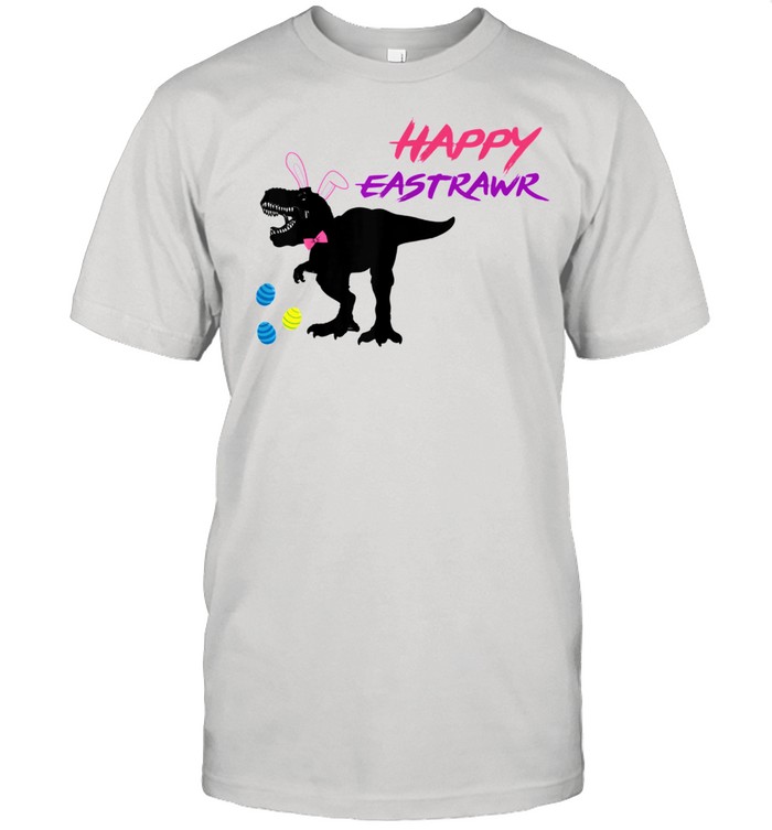 Happy Eastrawr T Rex Dinosaur Easter Bunny Egg Costume Shirt