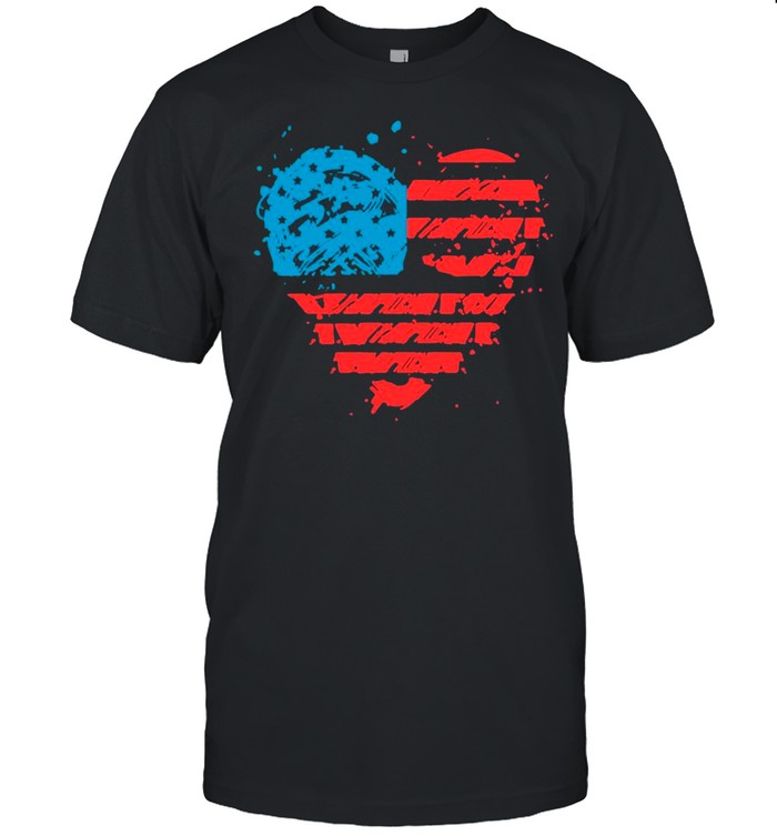 Heart American Flag shirt