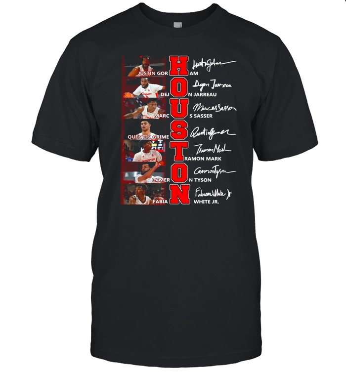 Houston Basketball Team 2021 Signatures shirt