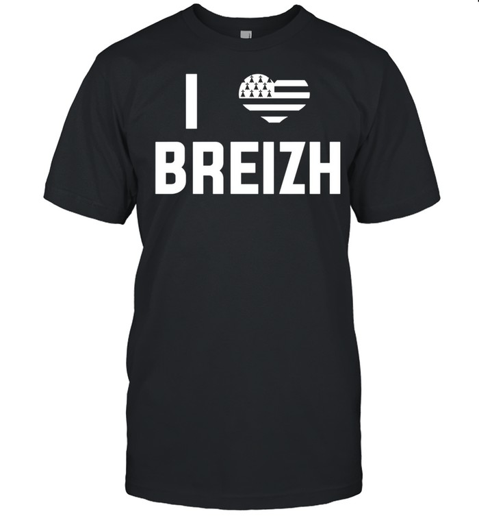 I Love Brittany Flag Vacation Bretons France Shirt