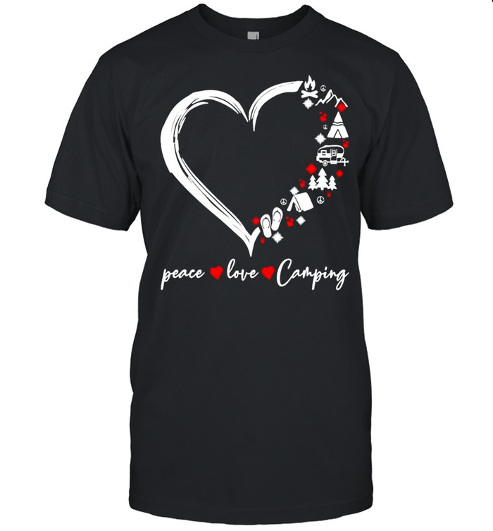 Peace love camping shirt Classic Men's T-shirt