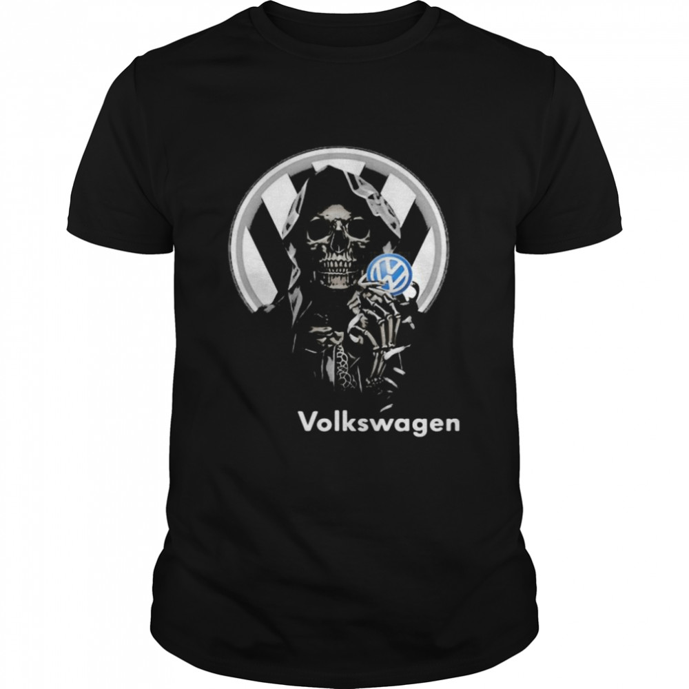 Skull Holding Volkswagen Logo Shirt