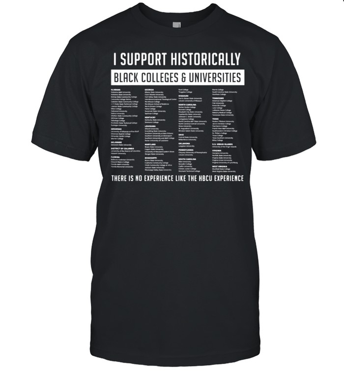Support Hbcus List shirt