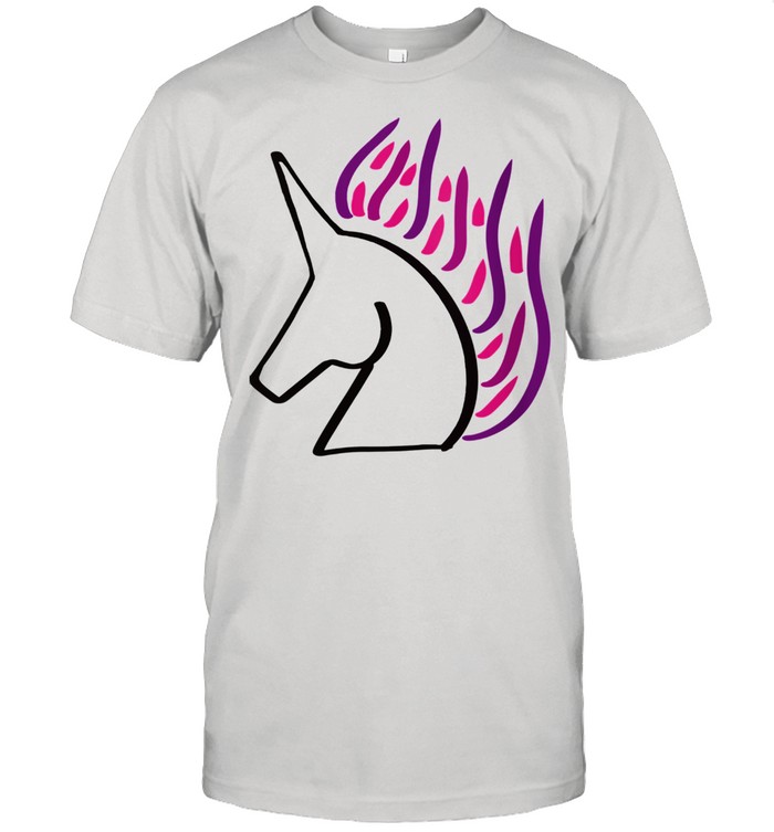 Unicorn rainbow fire mane Shirt