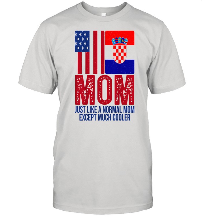 Vintage American Croatian Flag Mom for Mother’s Day Shirt