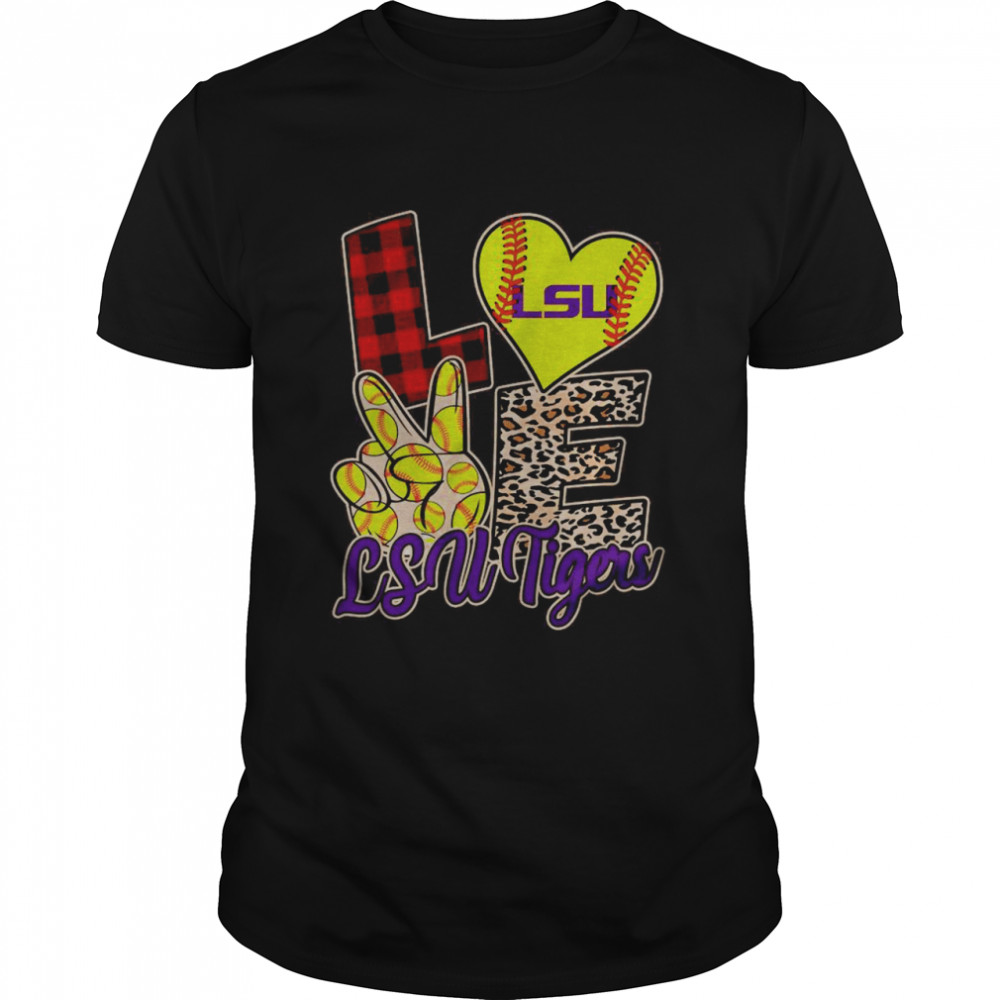Love Lsu Tigers Softball Team shirt