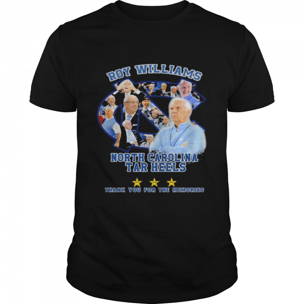 Roy Williams North Carolina 2003 2021 Thank You For The Memories Signature Shirt