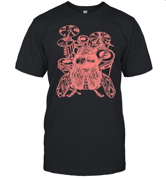 SEEMBO Beetle Playing Drums Drummer Drumming Musician Band Shirt