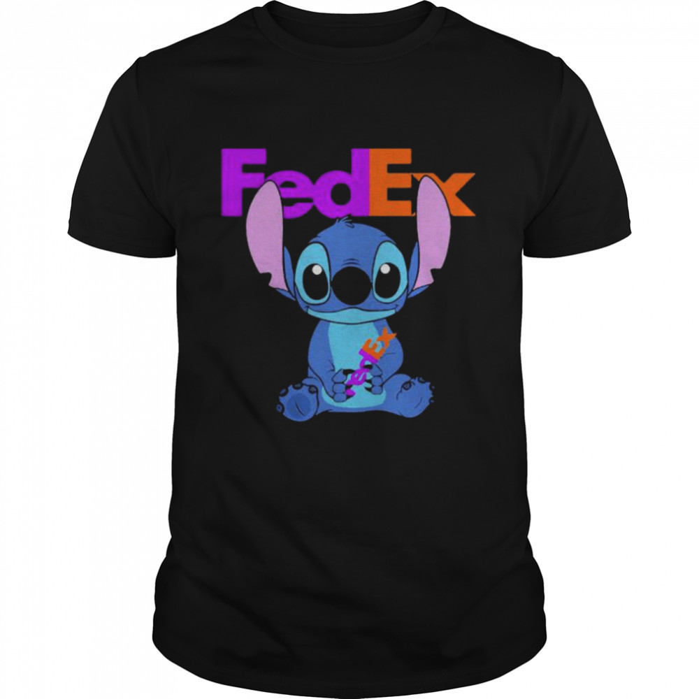 Stitch Hug Fedex Logo Shirt