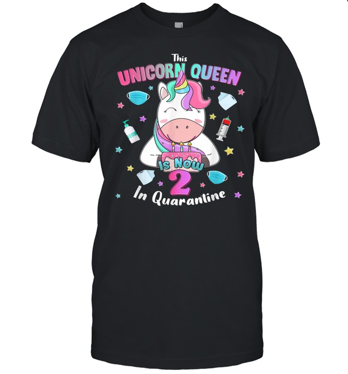 2nd Unicorn Queen Birthday Girl Shirt, Social Distance shirt