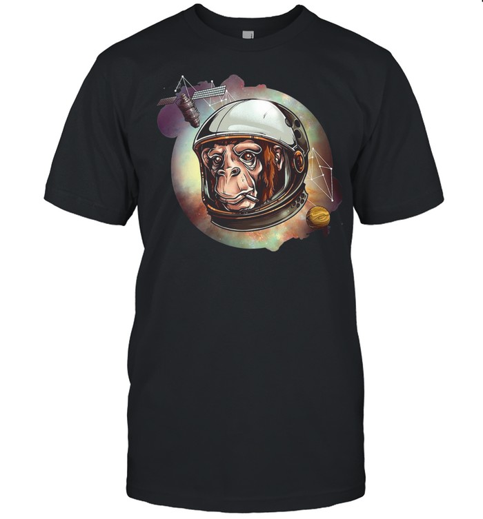 Astronaut Chimpanzee Astro Chimp Design Monkey Women’s shirt