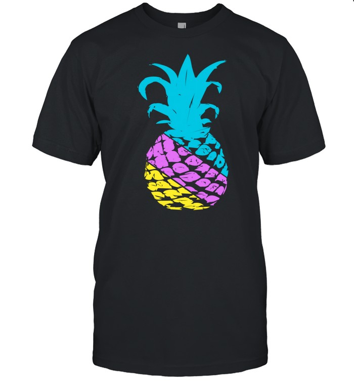 Colorful Pineapple Summer Vacation Tropical Beach Shirt