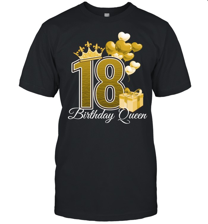 Eighteen Birthday Queen Gold Shirt