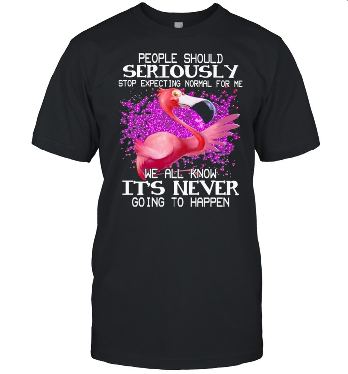 Flamingo people should seriously We all know It’s never going to happen shirt