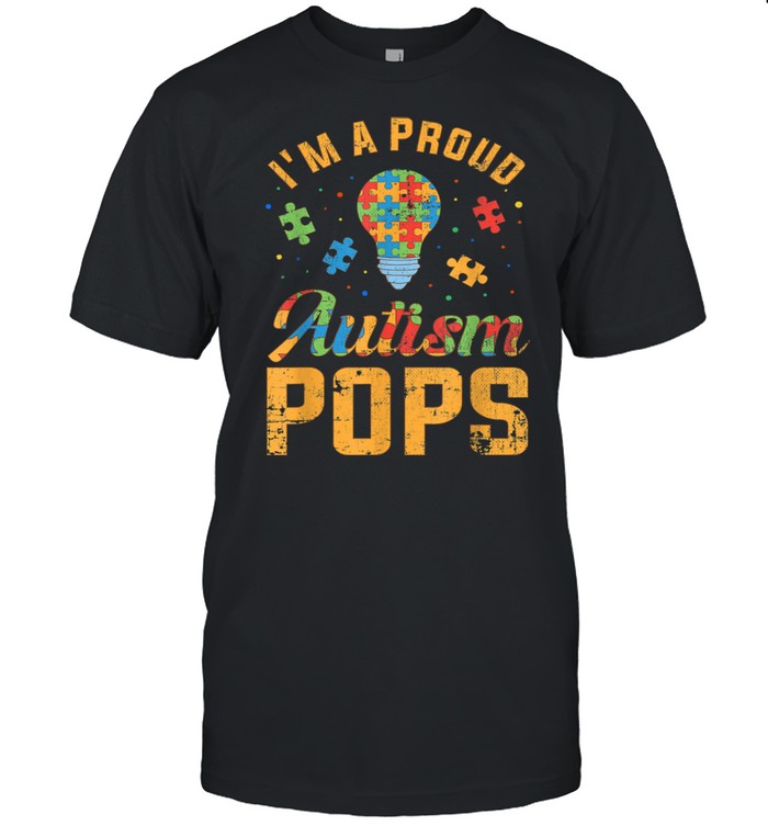 Mens I’m A Proud Autism Pops Autism Awareness shirt