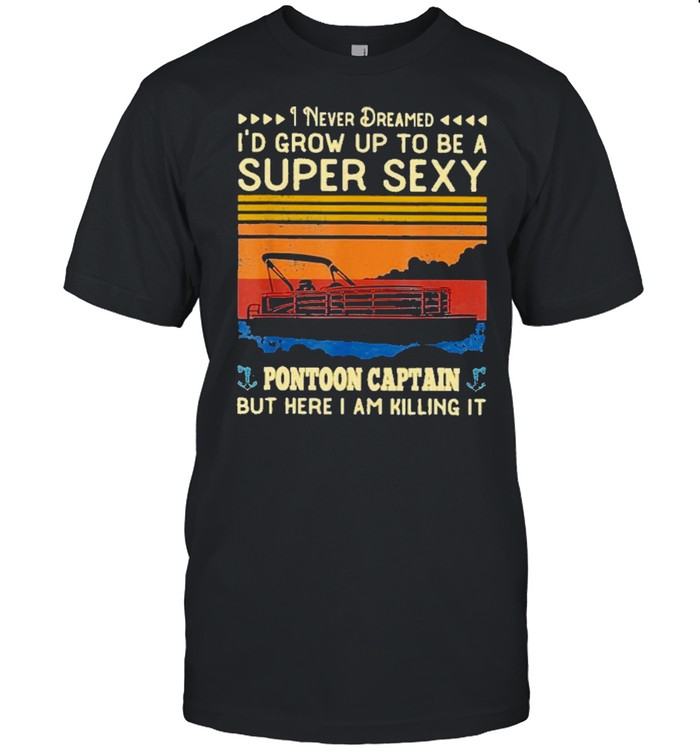 Pontoon captain funny boaters or boat driving shirt