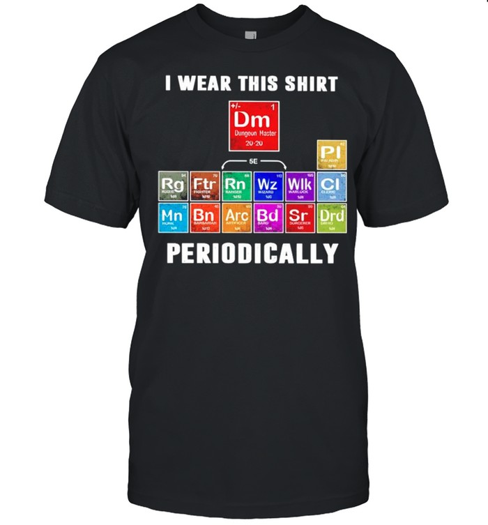 Science I wear this shirt periodically shirt