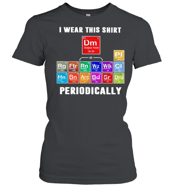 Science I wear this shirt periodically shirt Classic Women's T-shirt