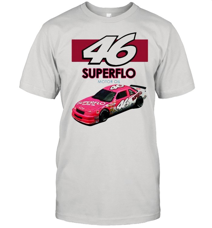 46 Superflo Motor Oil Car Pink Shirt