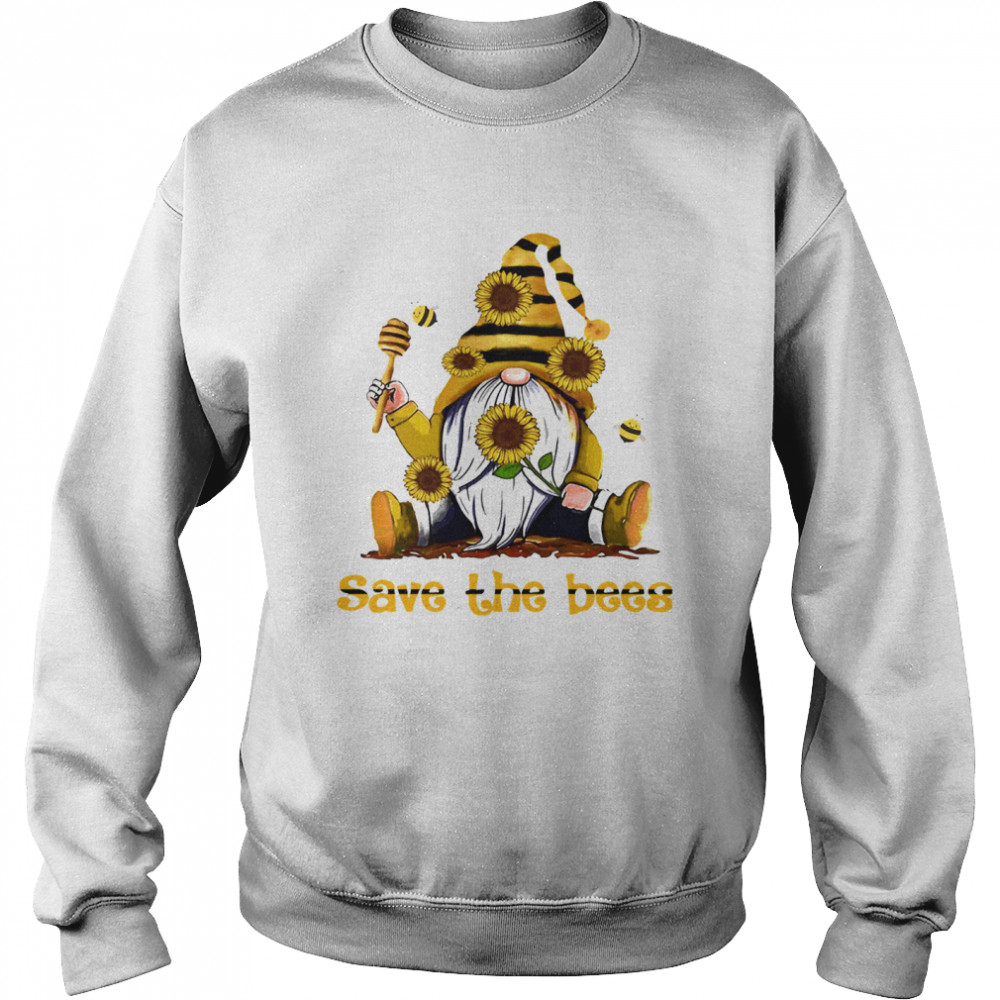 Gnome Sunflowers Bee Save The Bees  Unisex Sweatshirt