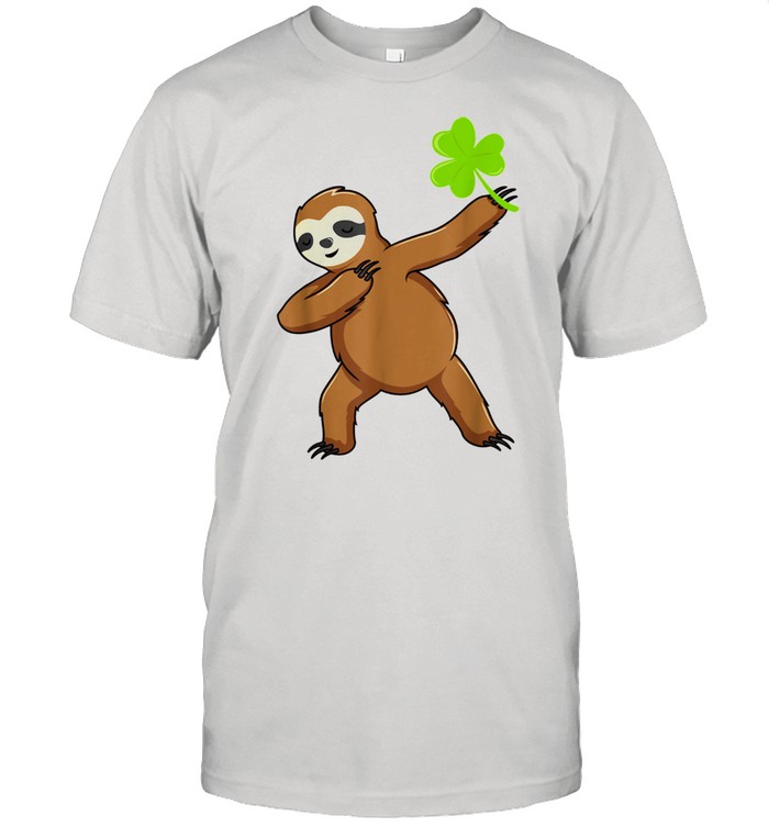 Irish Leprechaun Dabbing Sloth St Patrick’s Day Green shirt