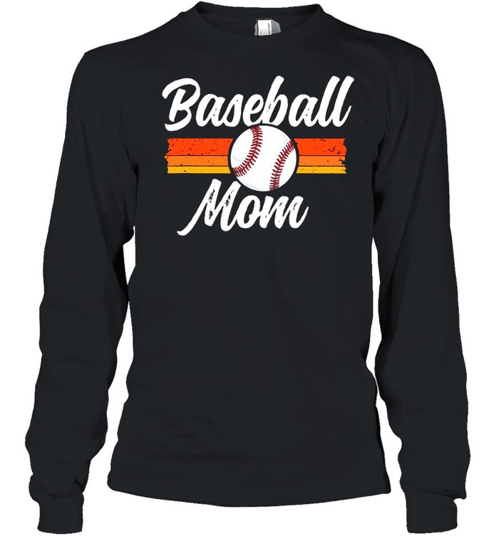 Mom Baseball  Mother’s Day Gift For Her Mama School shirt Long Sleeved T-shirt