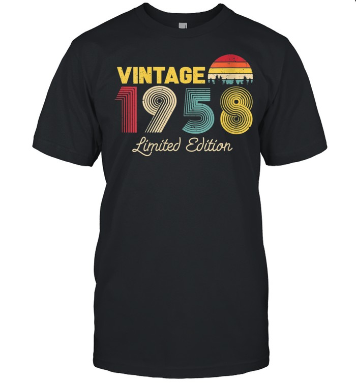 Womens Vintage Limited Edition 1958 63rd Birthday Vintage shirt