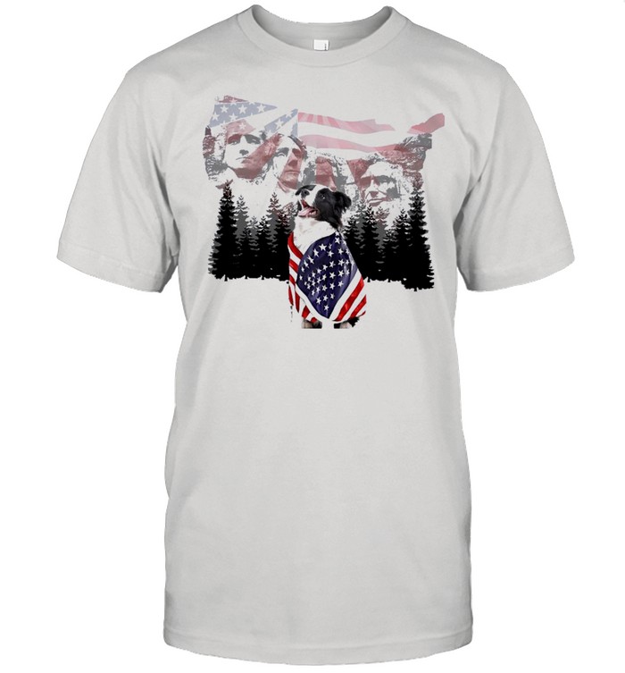 Bernese mountain american flag shirt