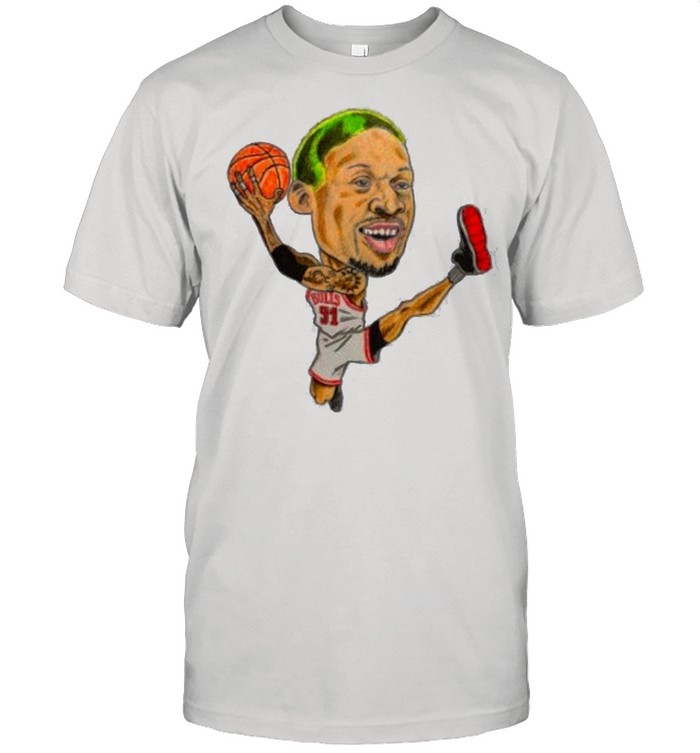 Dennis rodman caricature shirt